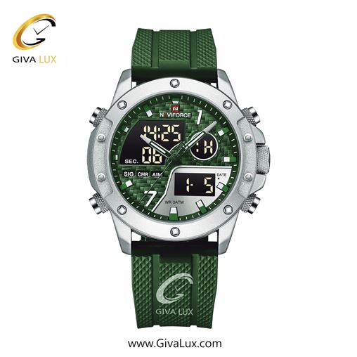 ساعت مچی مردانه بند پی یو ناوی فورس (نیوی فورس)  NF9221 S/BE/BE  S GN GN.jpg